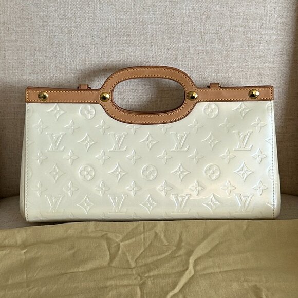 Louis Vuitton Roxbury Drive Monogram Vernis Perle Clutch Hand bag - Picture 1 of 9
